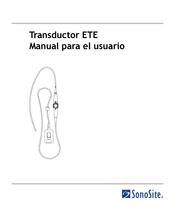 SonoSite ETE Manual Para El Usuario