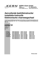 KERN and SOHN BTEP 600K200 SM Manual Del Usuario