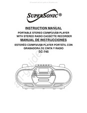 Supersonic SC-745 Manual De Instrucciones