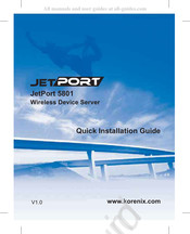 Korenix JetPort 5801 Manual Del Usuario