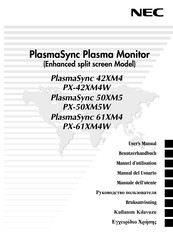 NEC PlasmaSync 42XM4 Manual Del Usuario