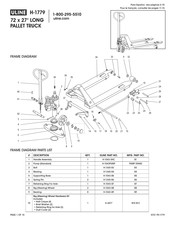 Uline H-1779 Diagrama Del Armazón