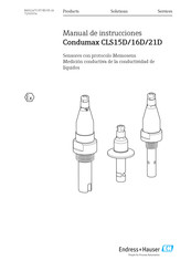 Endress+Hauser Condumax CLS21D Manual De Instrucciones