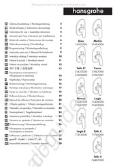 Hansgrohe Novus 71047000 Instrucciones De Montaje