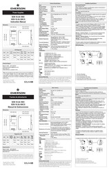 Emerson SDN 10-24-100C Manual De Instrucciones