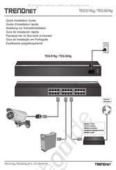 Trendnet TEG-S16g Guía De Instalación Rápida