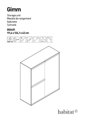 Habitat Gimm 803451 Instrucciones De Montaje