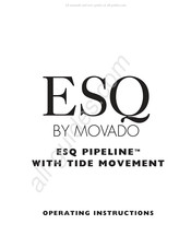 Movado ESQ PIPELINE Manual De Instrucciones