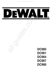 DeWalt DC988 Manual De Instrucciones