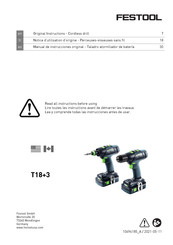 Festool T18+3 Manual De Instrucciones