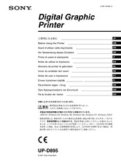 Sony UP-D895 Manual De Instrucciones