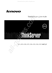 Lenovo ThinkServer 1047 Manual De Instrucciones