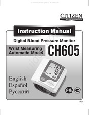 Citizen CH605 Manual De Instrucciones