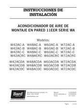 Bard W48ACRC Instrucciones De Instalación