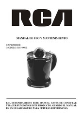 RCA RH-4000E Manual De Uso Y Mantenimiento