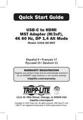 Tripp-Lite U444-3H-MST Guia De Inicio Rapido