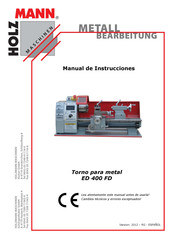 HOLZMANN MASCHINEN ED 400FD Manual De Instrucciones