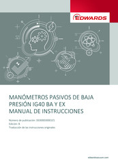 Edwards IG40 EX Manual De Instrucciones