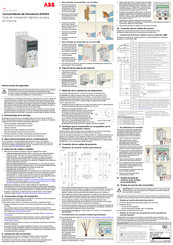 Abb ACS355 Guía De Instalación Rápida Y Puesta En Marcha