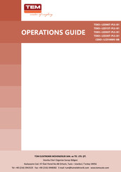TEM TEKO+LED06T-PLS-B1 Guía De Operación