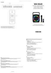 Fonestar BOX-35LED Guía Rápida