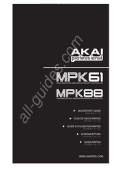 Akai Professional MPK88 Guia De Inicio Rapido