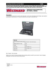 Westward 13G258 Serie Instrucciones De Operación Y Manual De Piezas