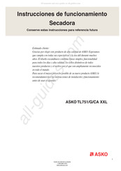 Asko TL751/CA XXL Instrucciones De Funcionamiento