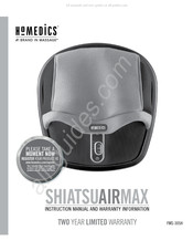 HoMedics SHIATSUAIRMAX Manual De Instrucciones E Información De Garantía