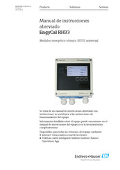 Endress+Hauser EngyCal RH33 Manual De Instrucciones Abreviado