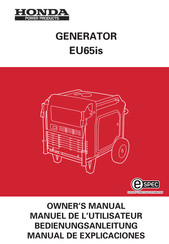 Honda Power Products EU65is Manual De Explicaciones