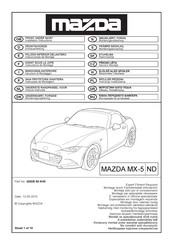 Mazda QNDE 50 AH0 Instrucciones De Montaje