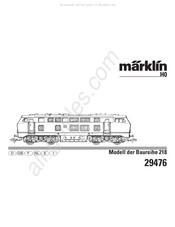 marklin 29476 Manual Del Usuario