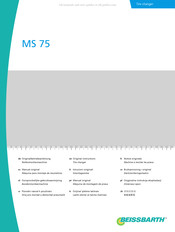 Beissbarth MS 75 Manual Original