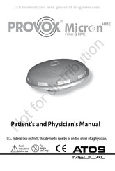 Atos Medical Provox Micron HME Manual