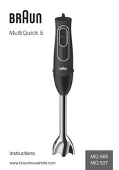 Braun MultiQuick 5 MQ 537 Instrucciones