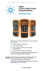 Agilent U1731C Guia De Inicio Rapido