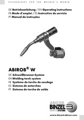 Abicor Binzel ABIROB W500 Traducción Del Manual De Instrucciones Original