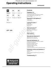 Hotpoint Ariston LDF 1235 Manual De Instrucciones