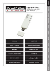 König Electronic CMP-WNUSB12 Manual