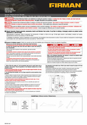 Firman P03601 Guía De Referencia Rápida