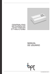 Bpt CT2/8U Manual De Usuario