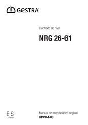 GESTRA NRG 26-61 Manual De Instrucciones Original