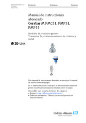 Endress+Hauser Cerabar M PMP51 Manual De Instrucciones Abreviado