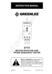 Greenlee 5774 Manual De Instrucciones