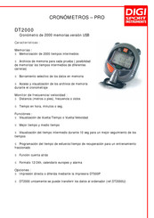 Digi Sport Instruments DT2000 Modo De Empleo