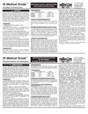 Tripp-Lite IS Medical Grade IS500HG Manual De Instrucciones
