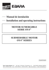 EBARA OYT 100 Manual De Instalación