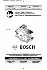 Bosch CS10 Instrucciones De Funcionamiento Y Seguridad