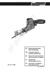 Bruder Mannesmann Werkzeuge 17790 Manual De Funcionamiento